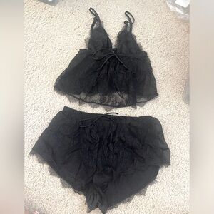 Victoria’s Secret Sheer Lace Cami & Short Set Size S